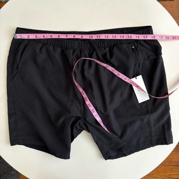 Swet Tailor Men’s 7” Active Gym Short Size XL Black Lined New - Picture 3 of 10